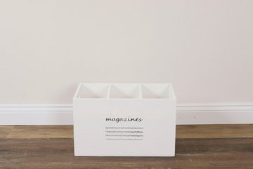 Myflair Möbel & Accessoires Aufbewahrungsbox Magari, weiß, Weiß