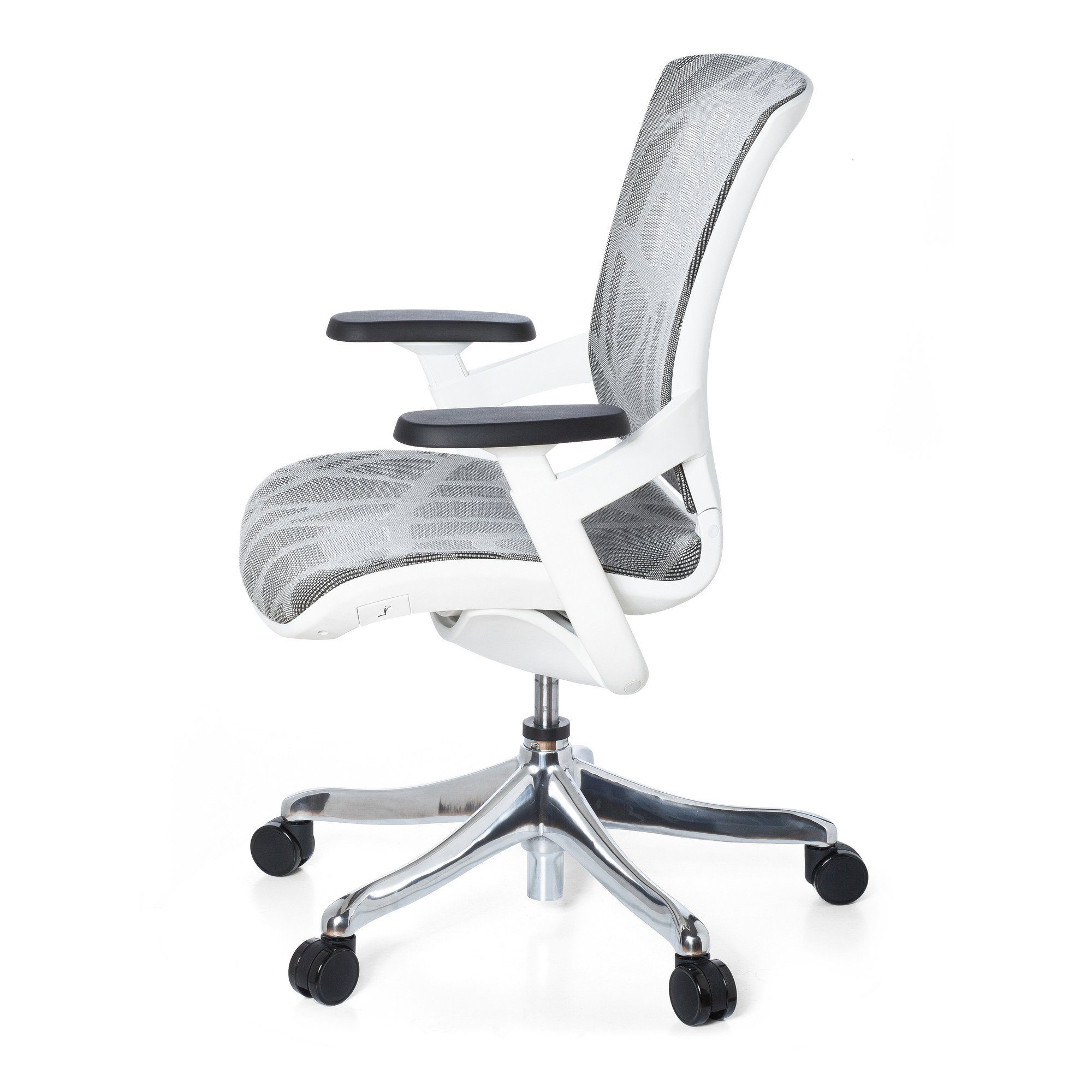Schreibtischstuhl High Grau St), Netzstoff STYLE (1 ergonomisch Drehstuhl OFFICE SKATE End Bürostuhl hjh
