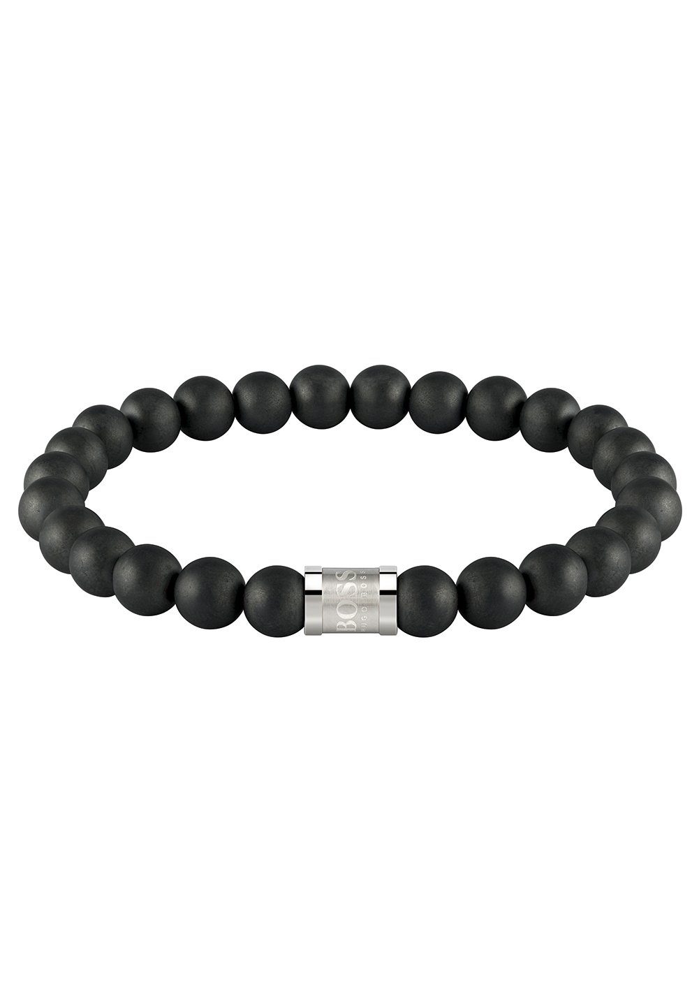 Boss Armband Schmuck Edelstahl Armschmuck Beadarmband BEADS FOR HIM, mit Onyx