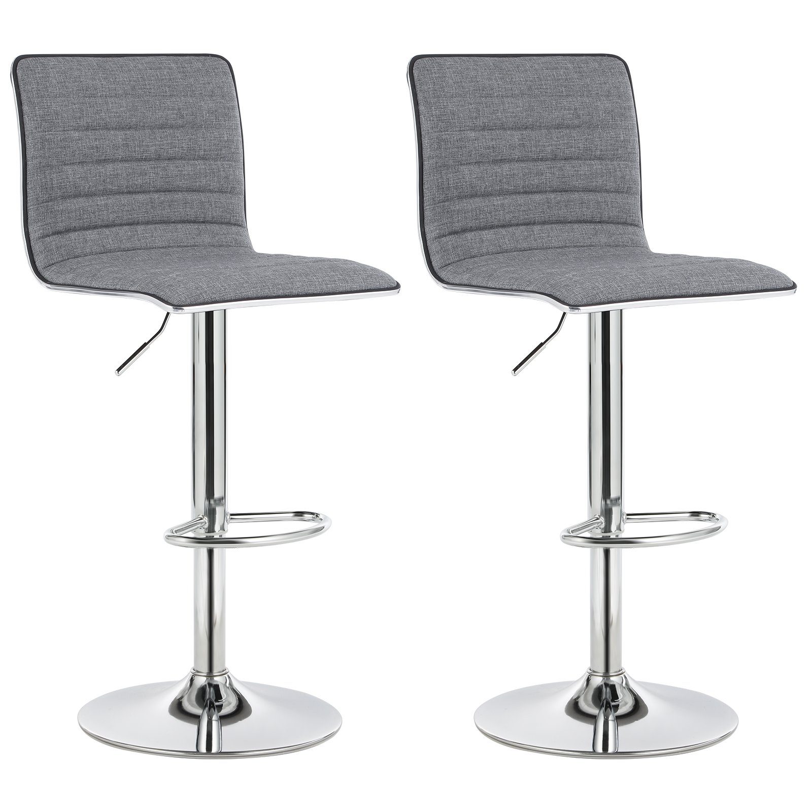 SONGMICS Barhocker Barstühle, 2er-Set, mit Rückenlehne, günstig online kaufen