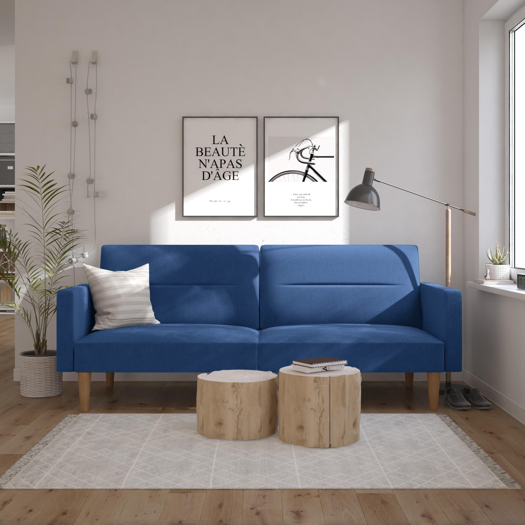 loft24 Schlafsofa Mainstays - Sofa Couch Schlafcouch Gästebett Funktionssofa, mit Relaxfunktion, Breite 205 cm, Stoffbezug