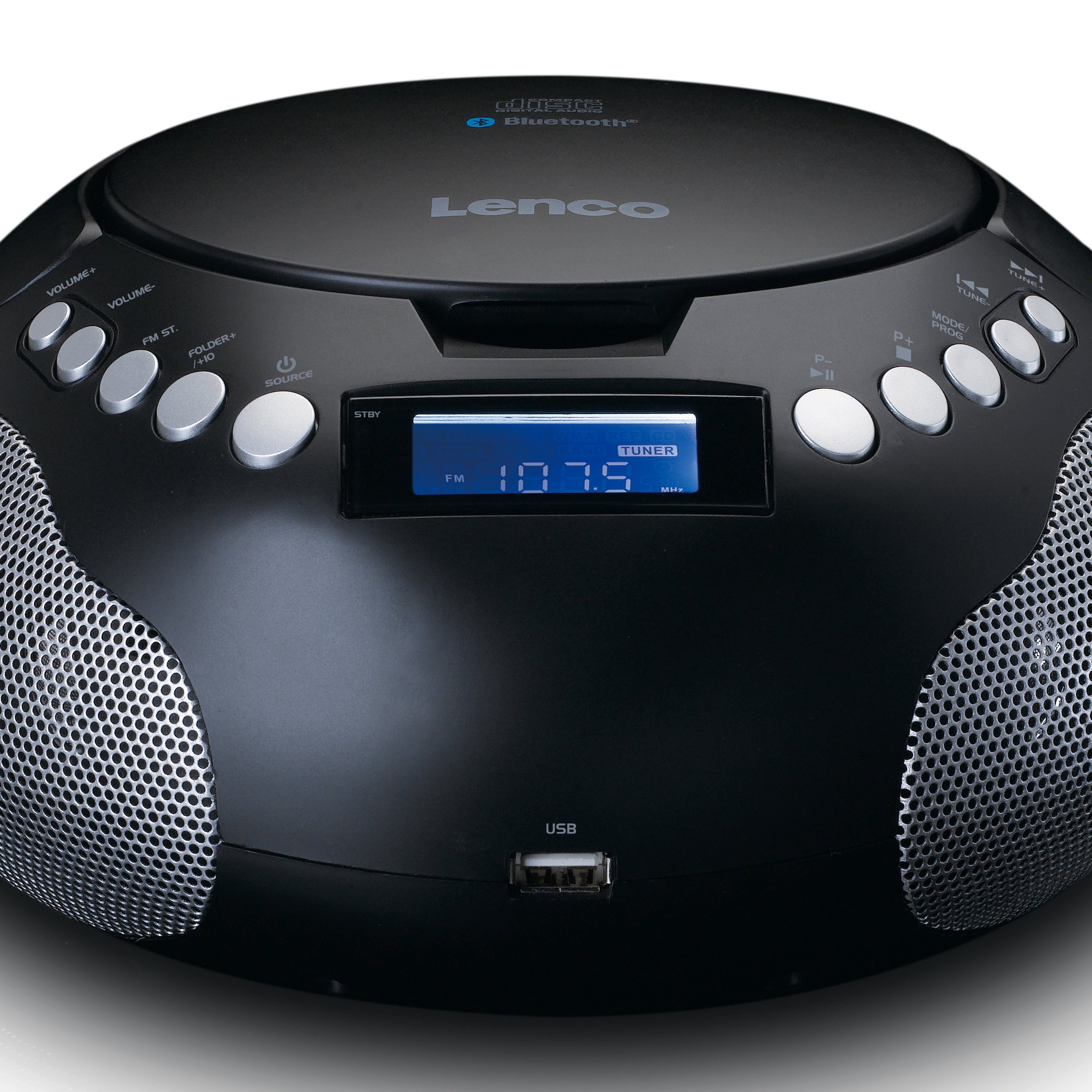 CD-Radiorecorder Lenco SCD-331BK (FM)