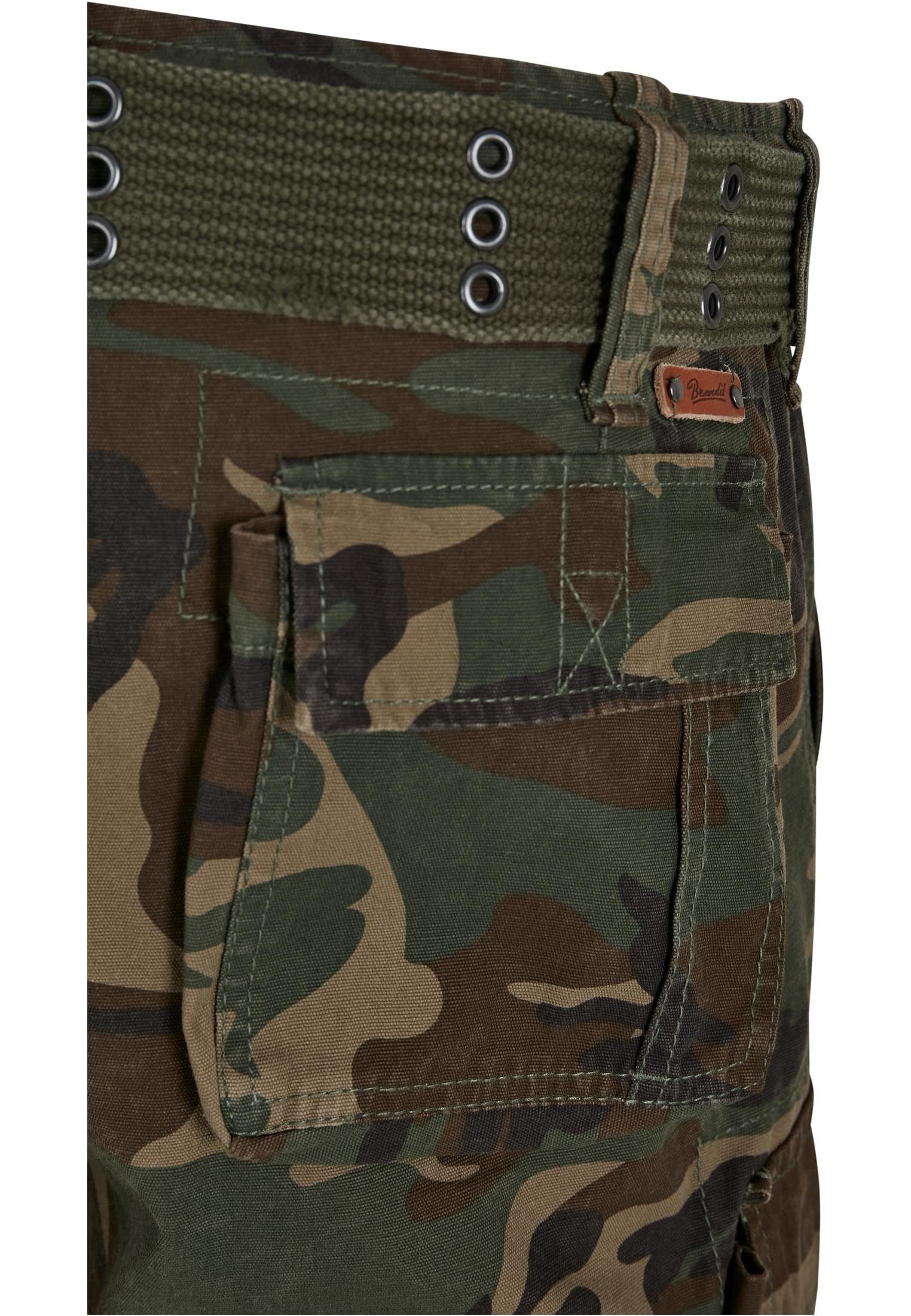 Cargo Vintage Herren olive Brandit (1-tlg) camouflage Stoffhose Savage Shorts