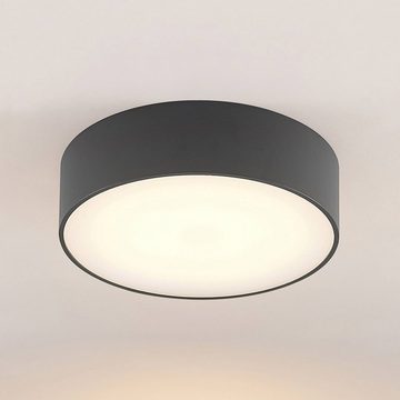 Arcchio LED Außen-Deckenleuchte Dakari, dimmbar, LED-Leuchtmittel fest verbaut, Farbwechsel warmweiß / tageslicht, Modern, Aluminium, Kunststoff, dunkelgrau, 1 flammig, inkl.