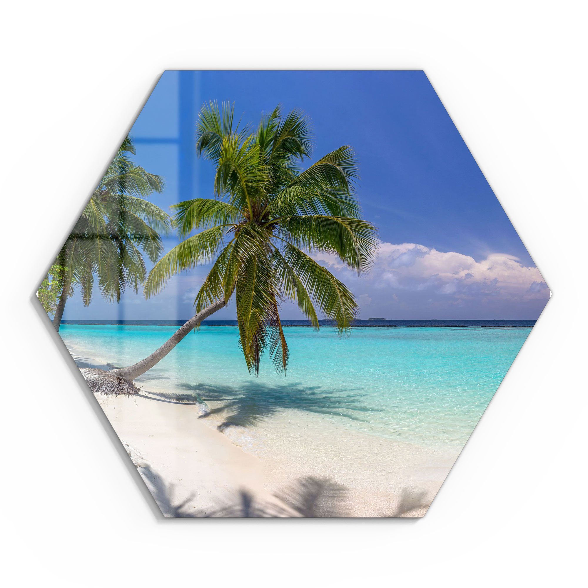 DEQORI Glasbild 'Paradiesischer Strand', 'Paradiesischer Strand', günstig online kaufen