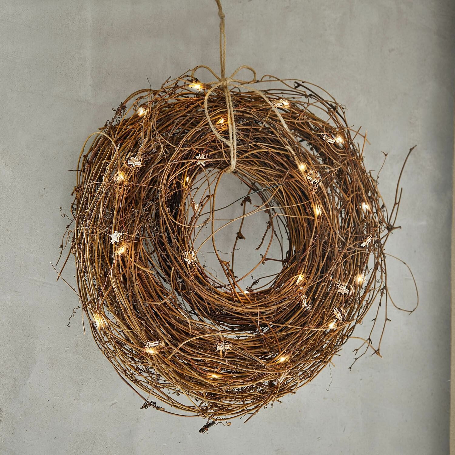 Mirabeau Weihnachtsfigur LED-Kranz Talindra braun (kein Set, kein Set) günstig online kaufen