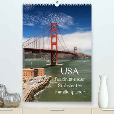 CALVENDO Wandkalender USA / faszinierender Südwesten / Familienplaner (Premium, hochwertiger DIN A2 Wandkalender 2023, Kunstdruck in Hochglanz)