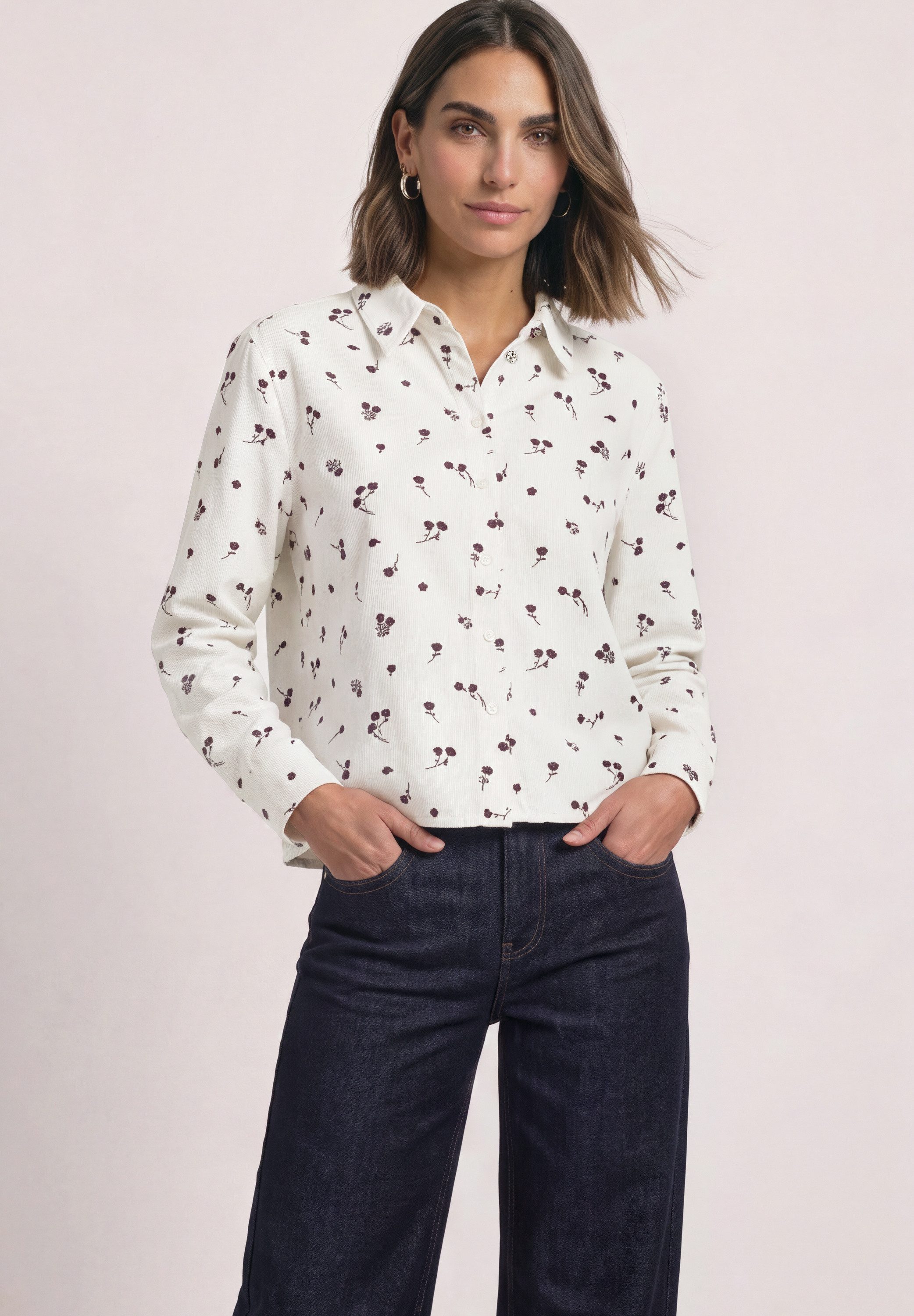 STREET ONE Langarmbluse mit Blumenmuster