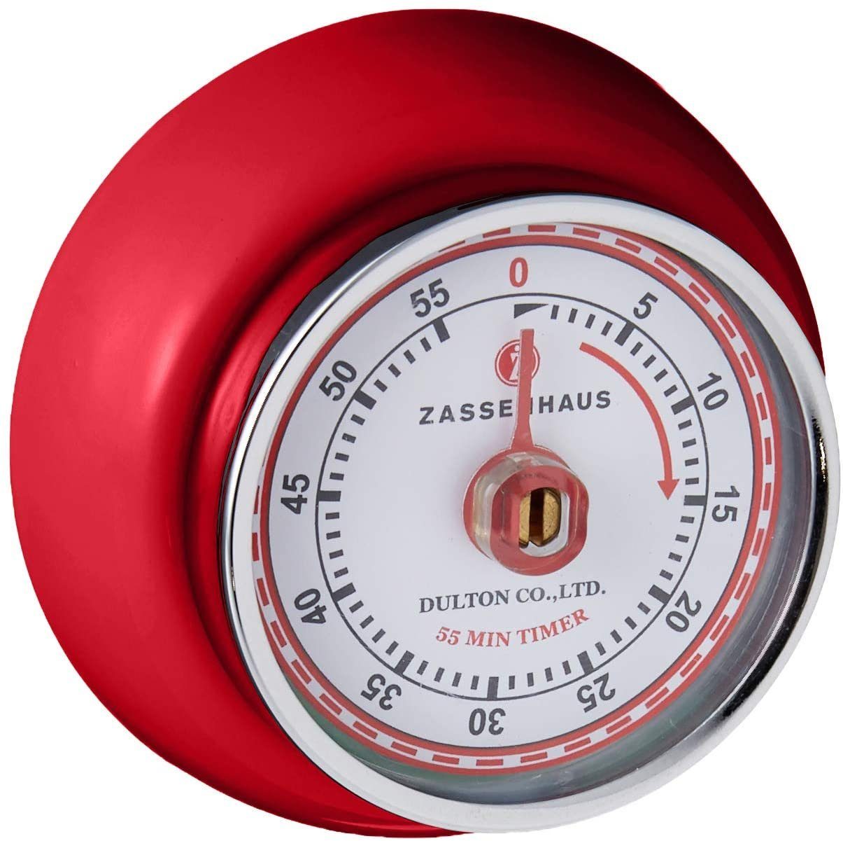 ZASSENHAUS Küchentimer Zassenhaus Küchentimer magentisch "Speed" rot 072327 Eieruhr