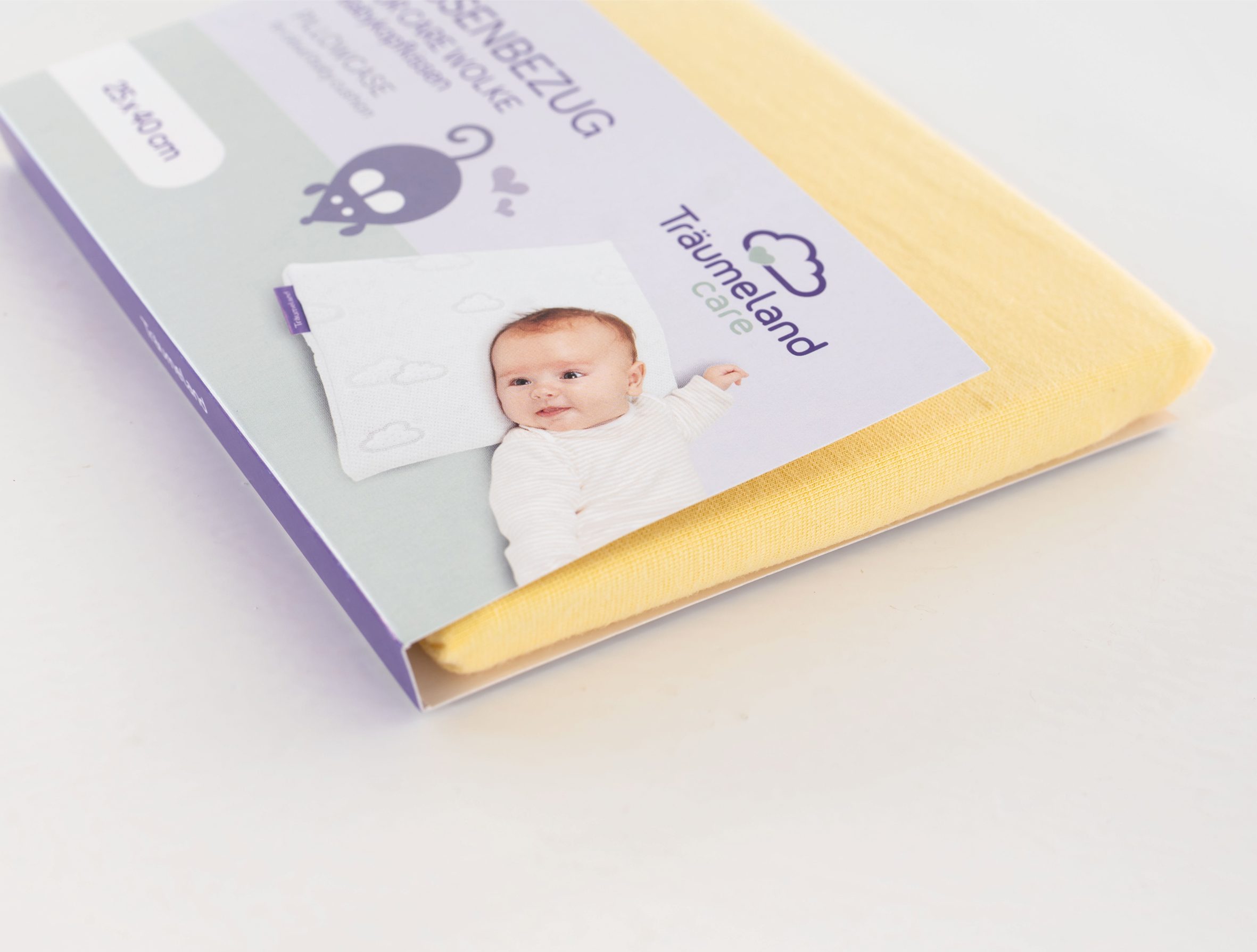 Träumeland Babykissen Kissenbezug für WOLKE Babykopfkissen