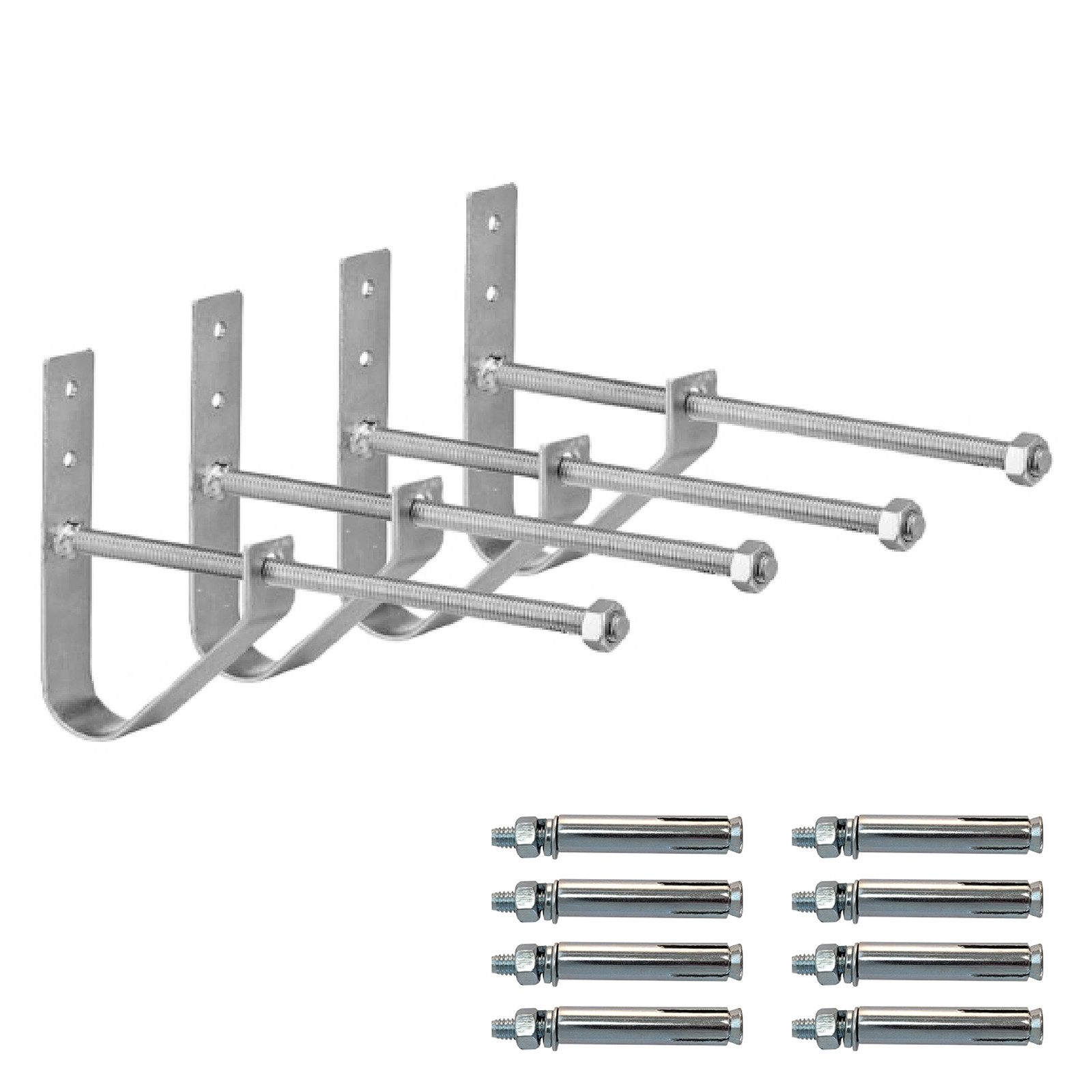 TRUTZHOLM Druckluftgeräte-Set 4x Felgenhaken Aufbewahrungssystem zur Reifenaufbewahrung Felgenhalter