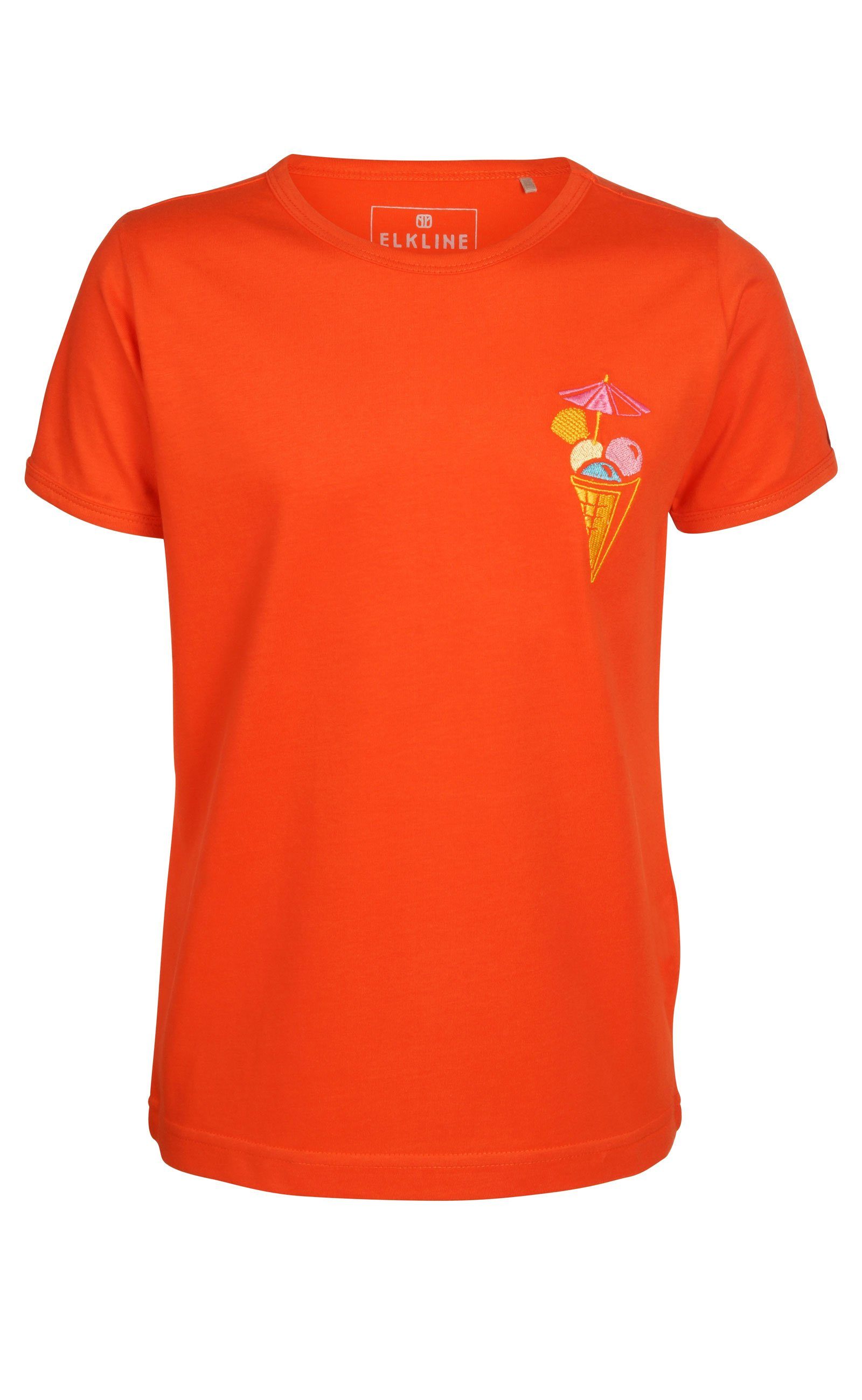 Elkline T-Shirt Stickerei cherrytomato kleine Eis leichter Mostwanted Jersey