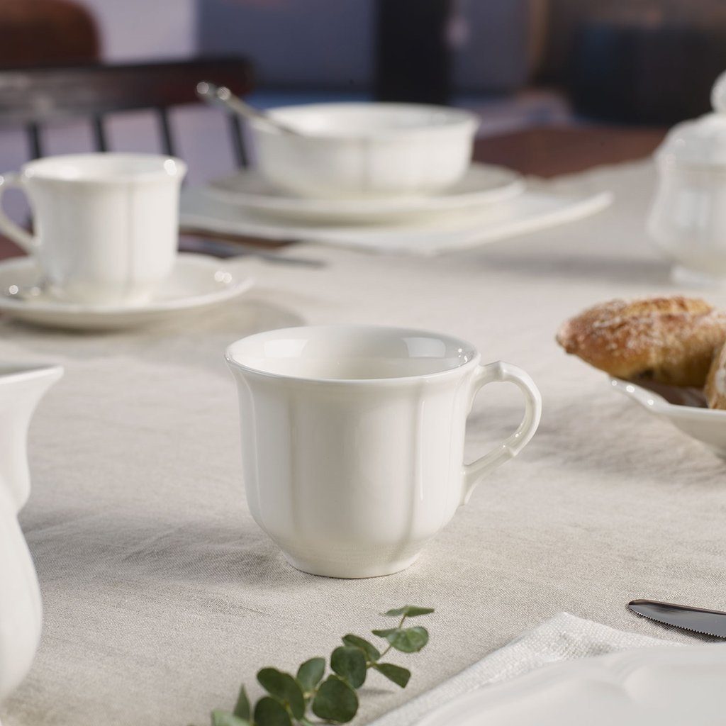 Villeroy & Boch Tasse Manoir Kaffeetasse, 1-tlg., Porzellan, Premium Porcelain, mikrow.- & spülm.sicher, Made in Germany