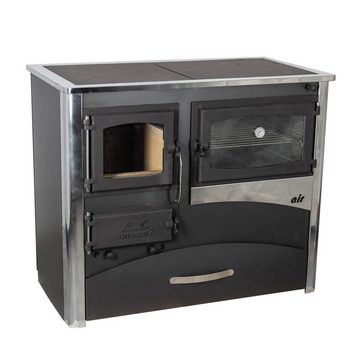 ABC Proizvod Kaminofen mit Backfach und Herdplatte zum Kochen Dauerbrand Holzofen Ofen, 11,60 kW