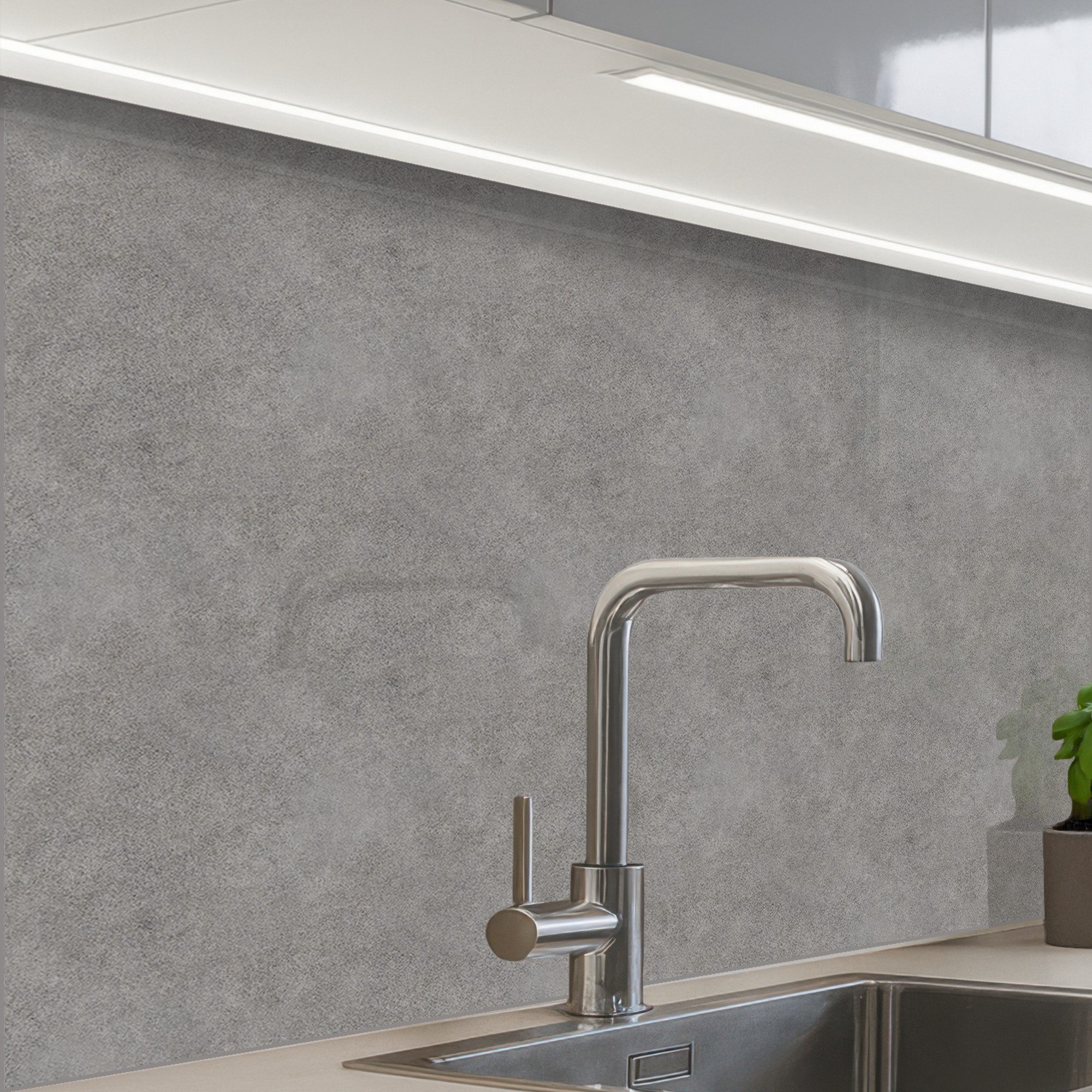 KitchenYeah Küchenrückwand Muster selbstklebend (keine Folie) Industriell - Gemustert - Beton, (1-tlg), Spritzschutz, Küche, Rückwand, Küchenwand, Küchenfront, 30x20 cm