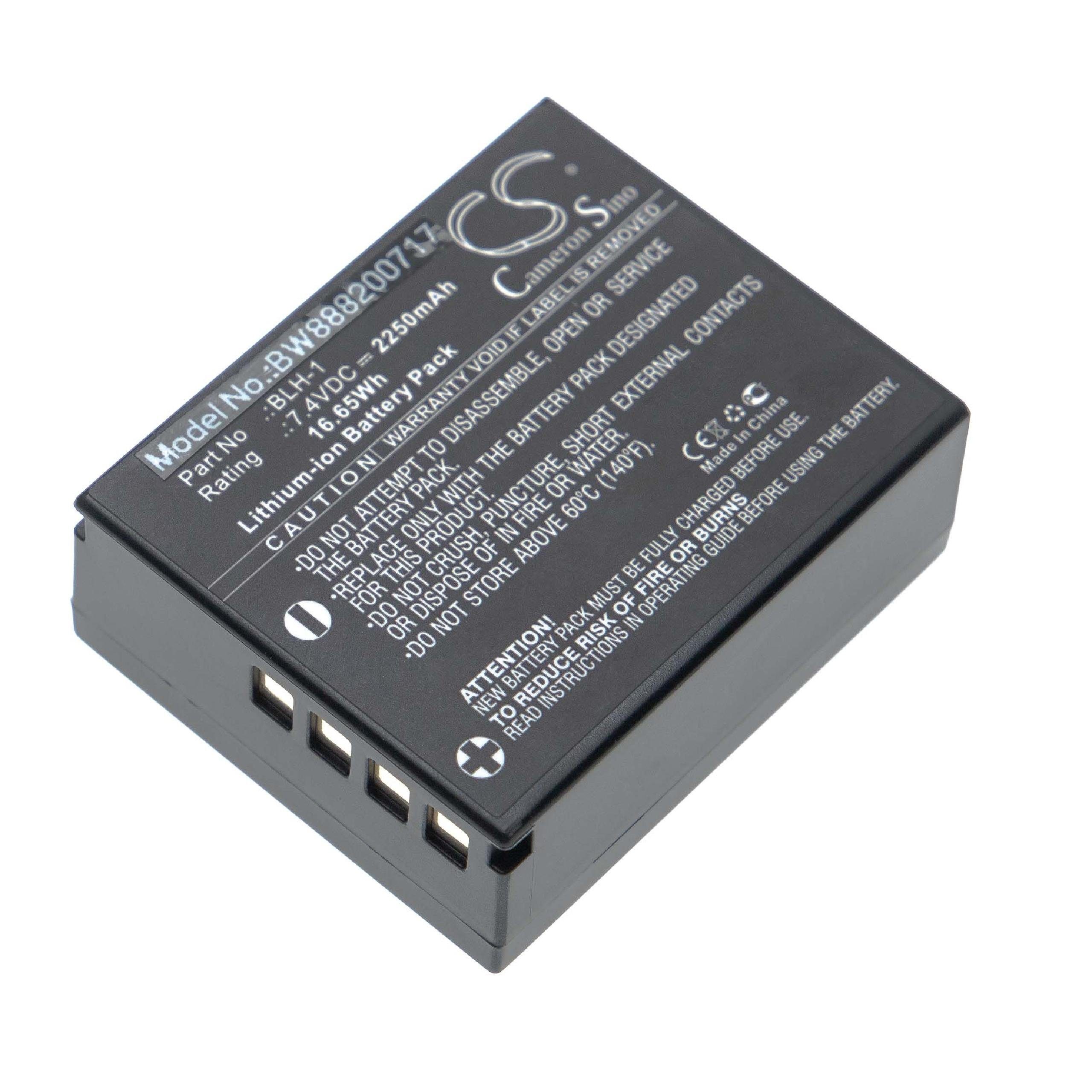 vhbw Ersatz für Olympus BLH-1 für Kamera-Akku Li-Ion 2250 mAh (7,4 V)