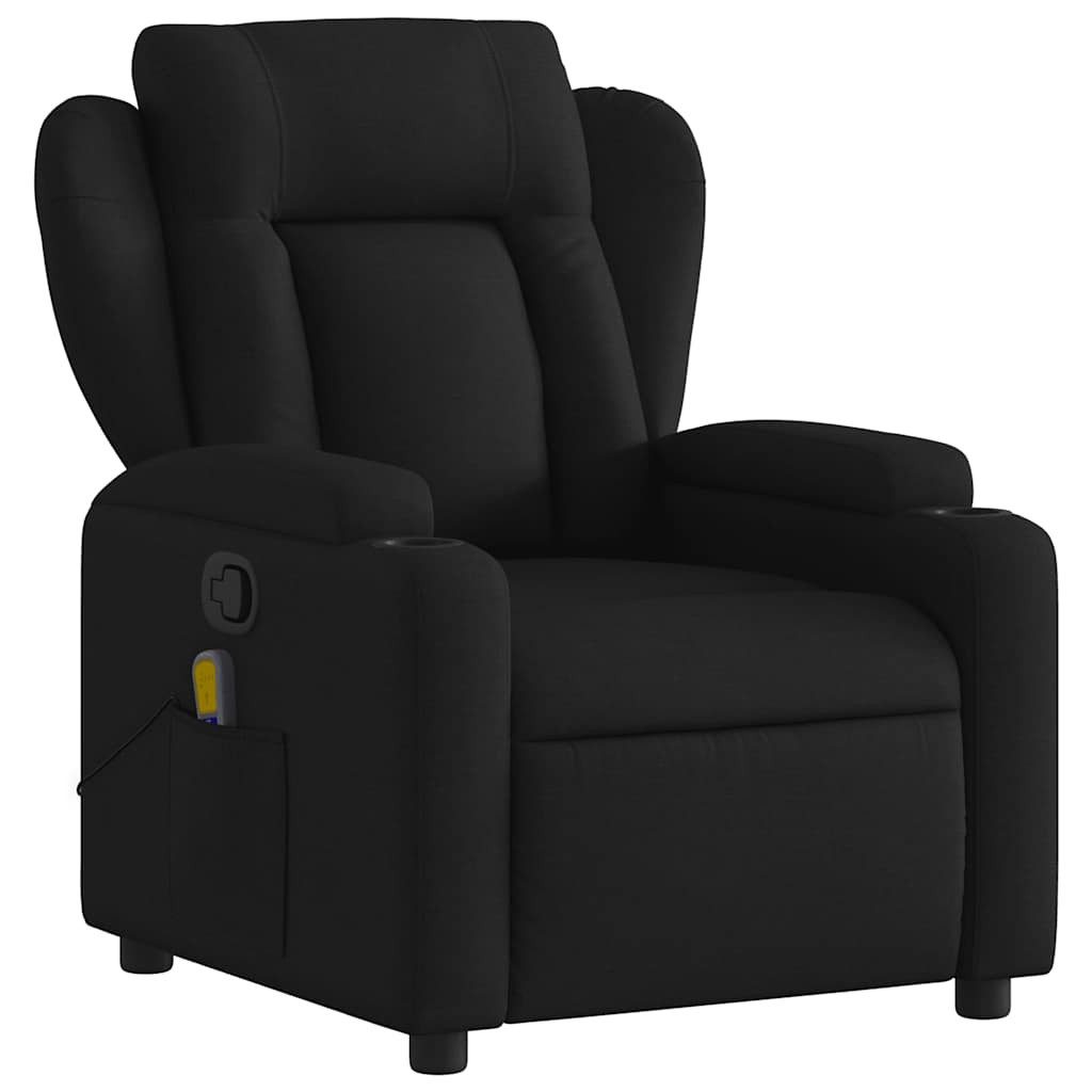 vidaXL Sessel Massage-Relaxsessel, schwarzer Stoff (1-St) günstig online kaufen