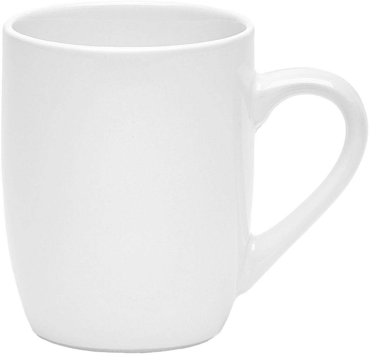 van Well Becher Kaffeebecher 350 ml Malmö, 6 Stück, 6-tlg., Steingut, spülmaschinen- und mikrowellengeeignet