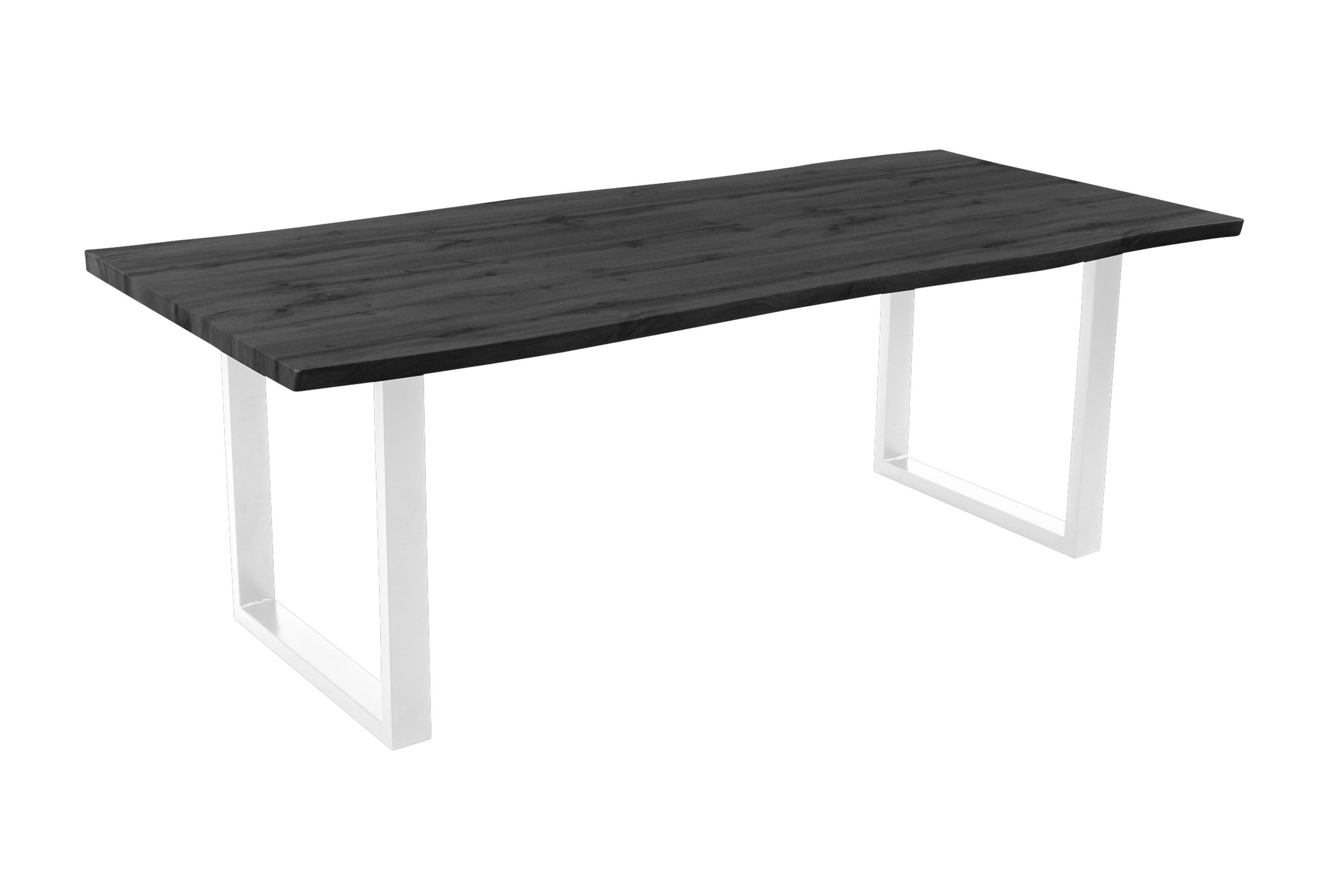 Loreno® Esstisch Josy, Holz-Optik Grau, Baumkante, günstig online kaufen