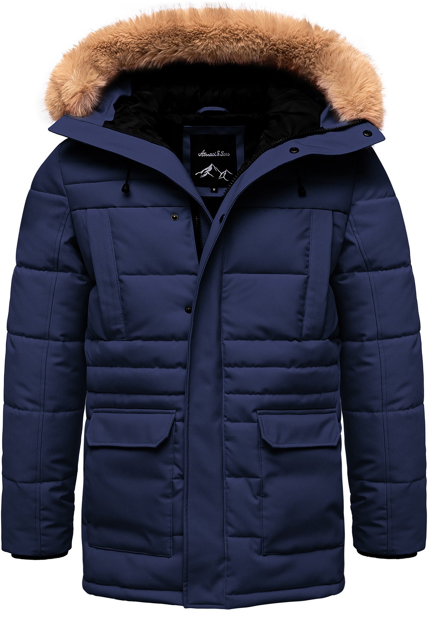 Amaci&Sons Winterjacke KENT Winterjacke Herren Gefütterte günstig online kaufen