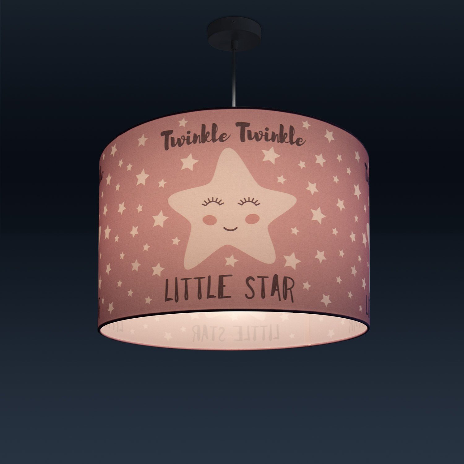 Deckenlampe Motiv E27 Sternen Leuchtmittel, Aleyna 105, Home Kinderzimmer Kinderlampe Paco LED Pendelleuchte ohne