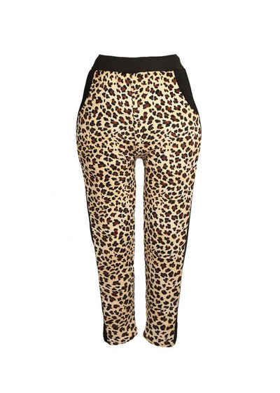 Family Trends Leggings mit auffälligem Leo-Print warm