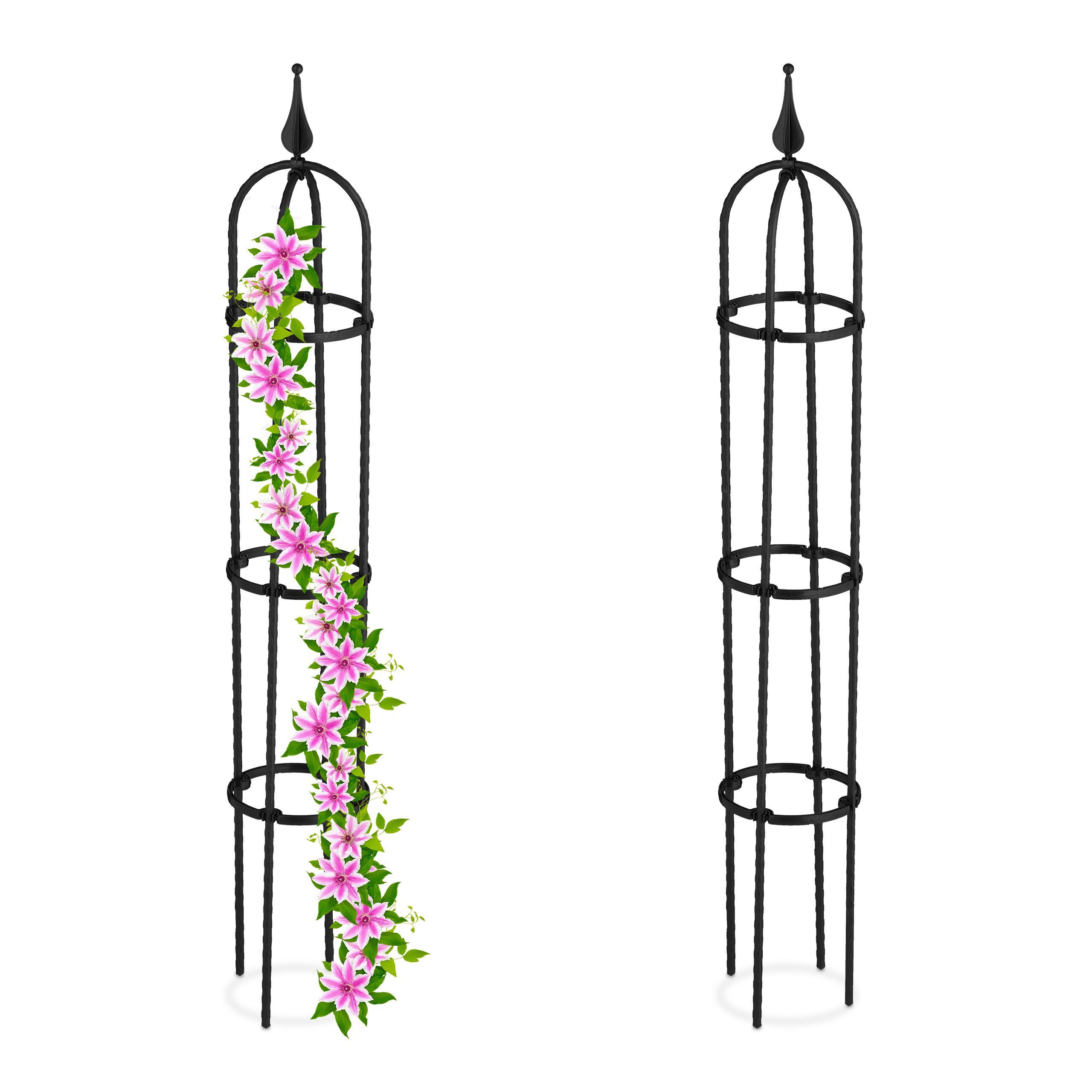 relaxdays Rankhilfe 100 cm 2er Set, 2 St.
