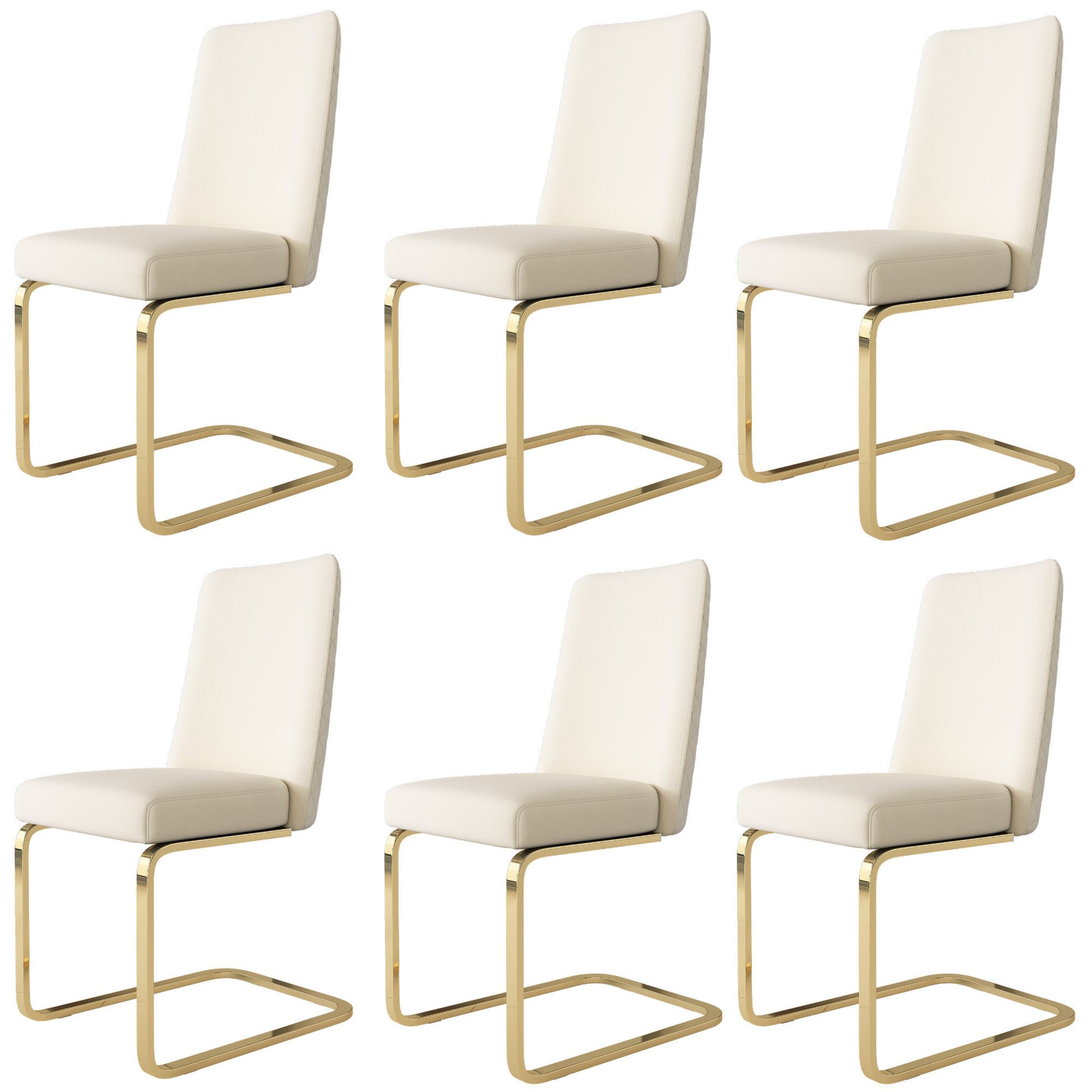 MODFU Freischwinger Polsterstuhl (6 St), Esszimmerstühle günstig online kaufen