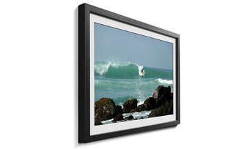 WandbilderXXL Bild mit Rahmen Perfect Moment, Meer, Wandbild, in 4 Größen erhältlich