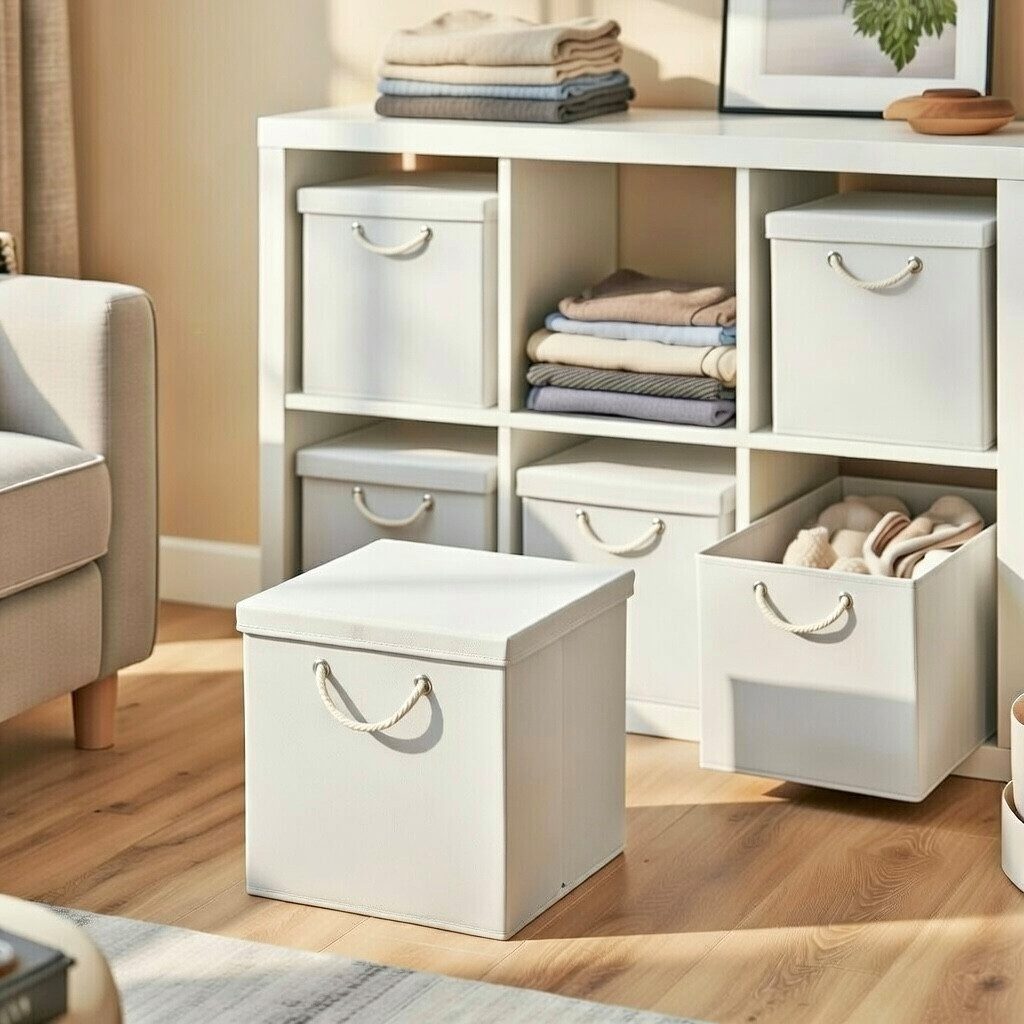 StickandShine Faltbox 2 Stück 30x30 cm perfekt für KALLAX – 19 trendige Farben zur Auswahl