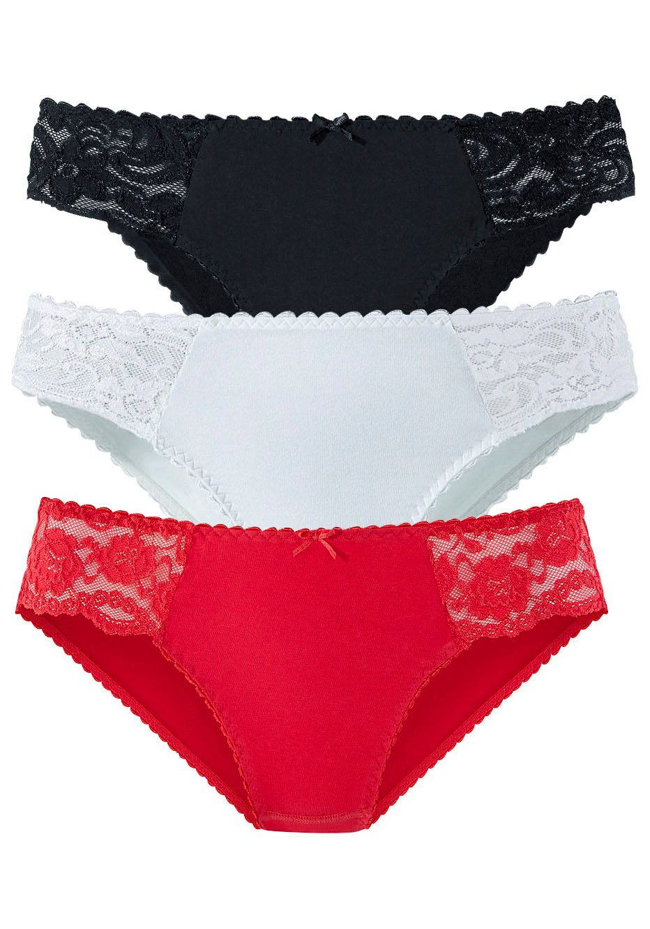 petite fleur by Lascana Jazz-Pants Slips (3er-Pack) aus elastischer Baumwoll-Qualität