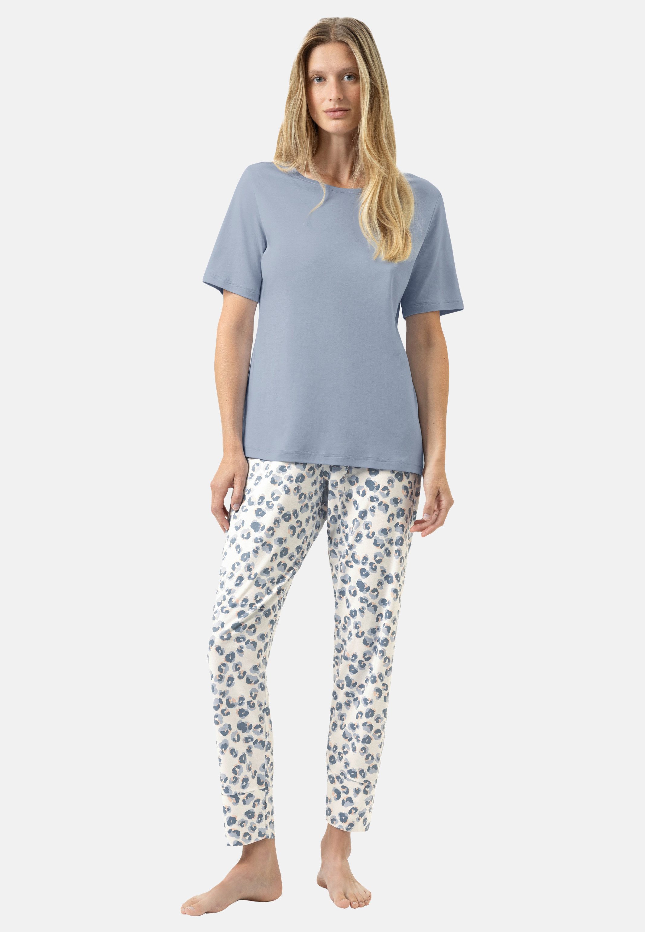Mey Pyjama Wild Violets (Set, 2 tlg) Schlafanzug - Baumwolle - Atmungsaktiv - Set aus T-Shirt und 7/8-Hose
