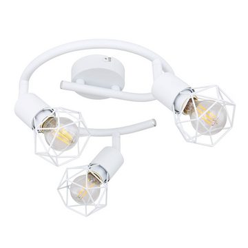 etc-shop Smarte LED-Leuchte, Smart Decken Leuchte Alexa Google Rondell Lampe Spot Käfig dimmbar-