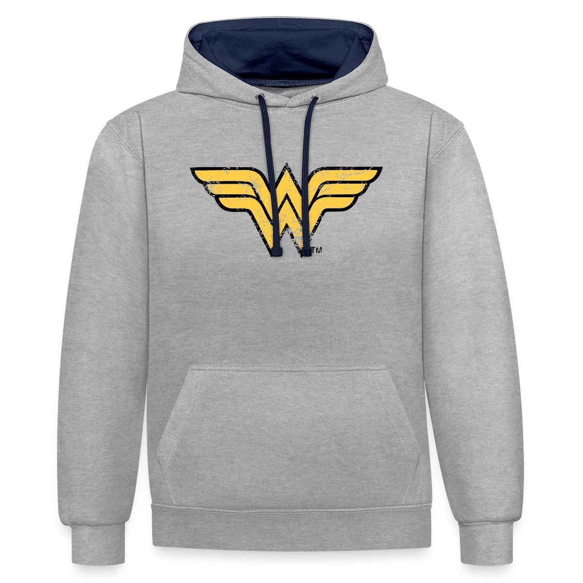 Spreadshirt Hoodie DC Comics Justice League Wonder Woman Unisex Kontrast Hoodie (1-tlg)