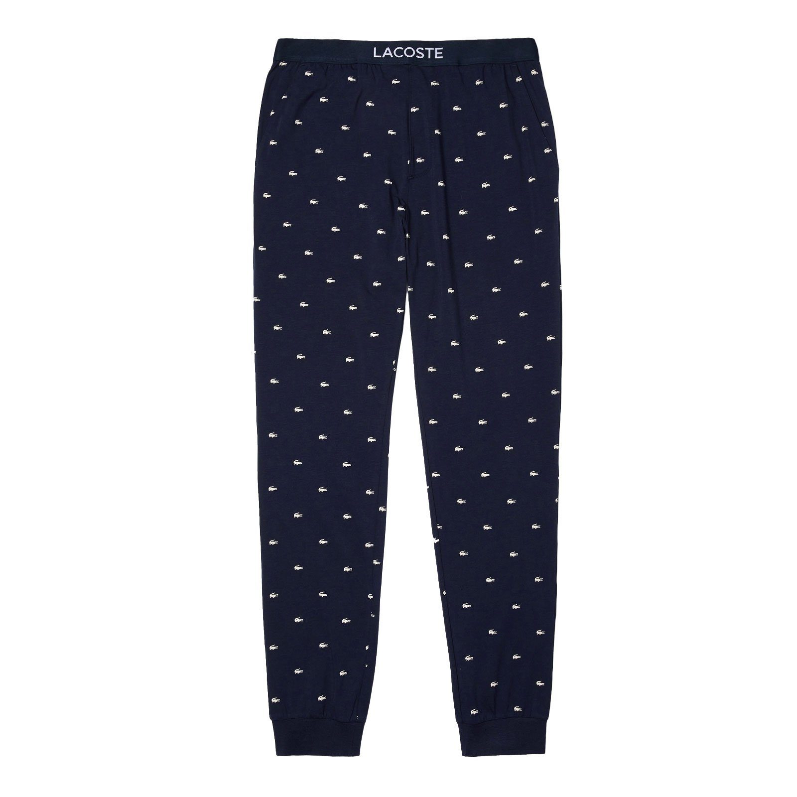 Pants Loungewear Lacoste Allover-Krokodil-Print mit Pyjamahose