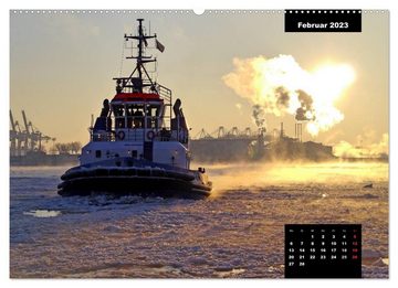 CALVENDO Wandkalender Bitte ein Schiff! (Premium, hochwertiger DIN A2 Wandkalender 2023, Kunstdruck in Hochglanz)