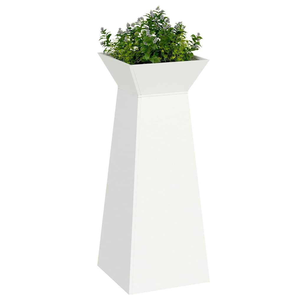 vidaXL Blumentopf Säulen Pflanzer Weiß 40 günstig online kaufen