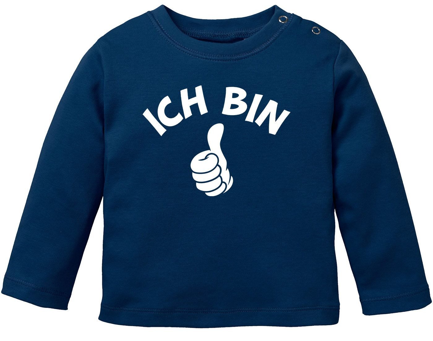 Body Baby Langarm-Shirt 1. Geburtstag Ich bin 1 Comic-Hand Geschenk für