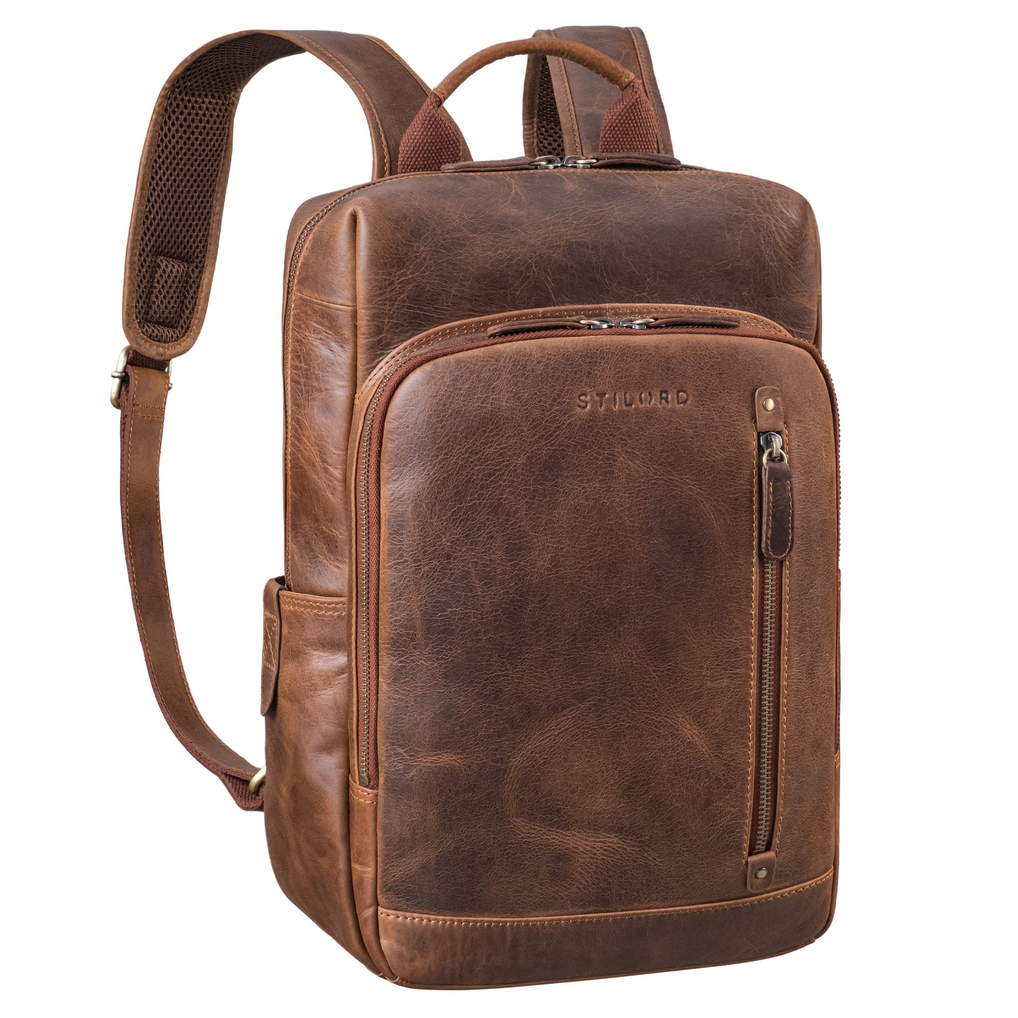 STILORD Notebook-Rucksack "Johnson" Lederrucksack Herren Business günstig online kaufen