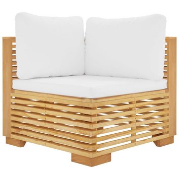 vidaXL Garten-Essgruppe 4-tlg Garten-Lounge-Set mit Kissen Massivholz Teak