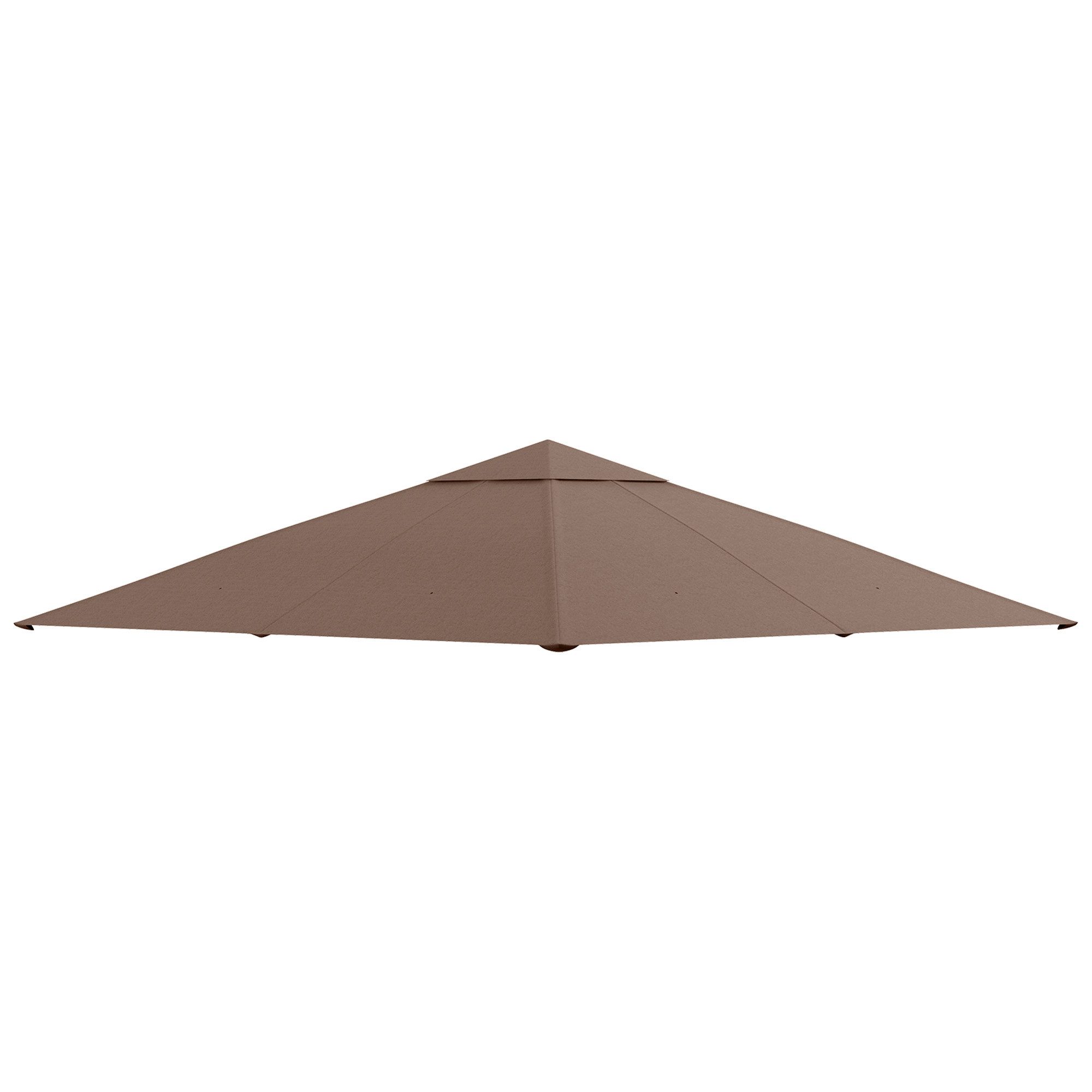Outsunny Pavillon-Ersatzdach Pavillonabdeckung, Kaffee, 180 g/m², 295 x 295 günstig online kaufen