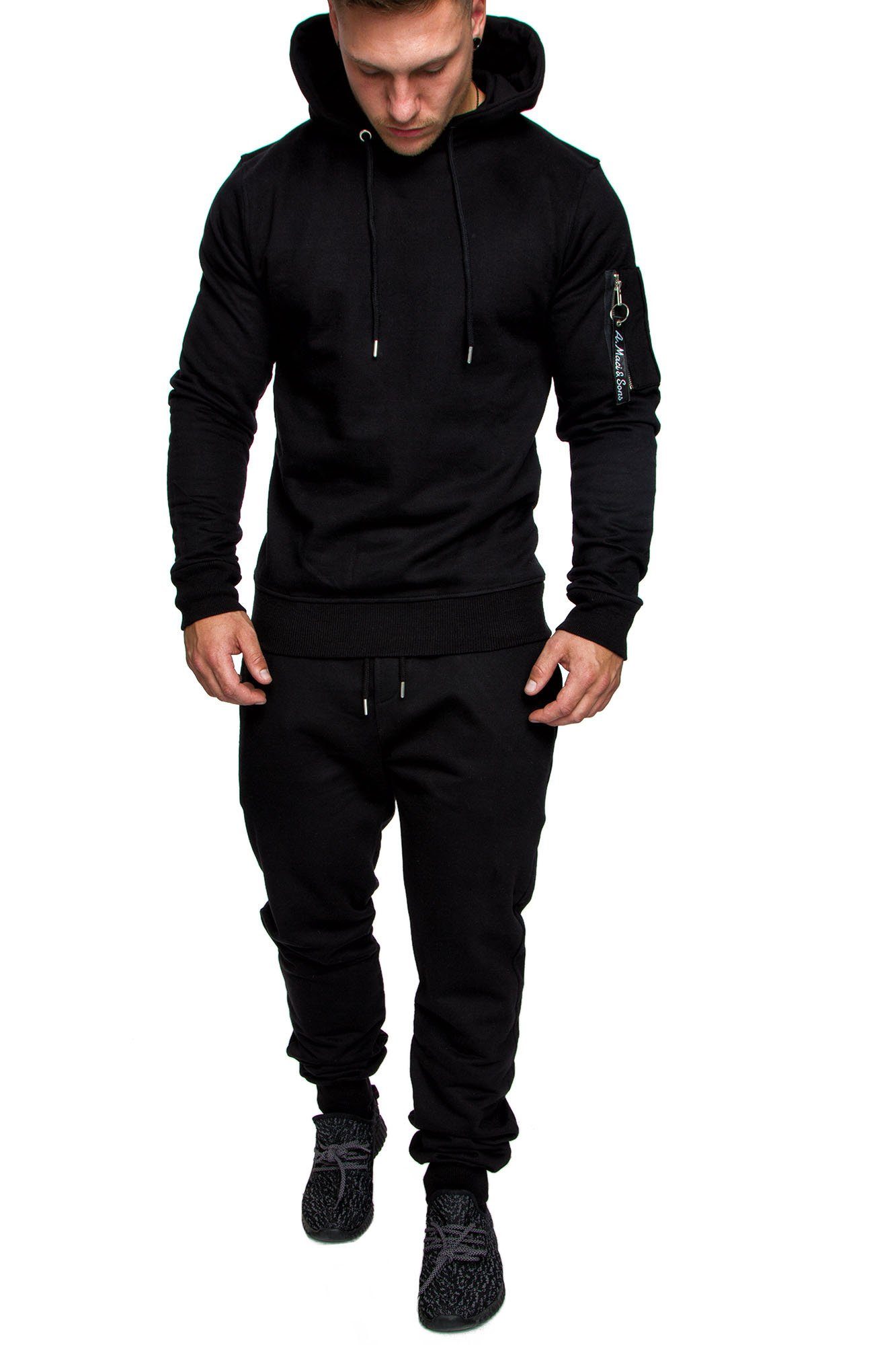 Amaci&Sons Trainingsanzug TOLEDO, Herren Cargo Stil Sportanzug Jogginganzug Sporthose Hoodie