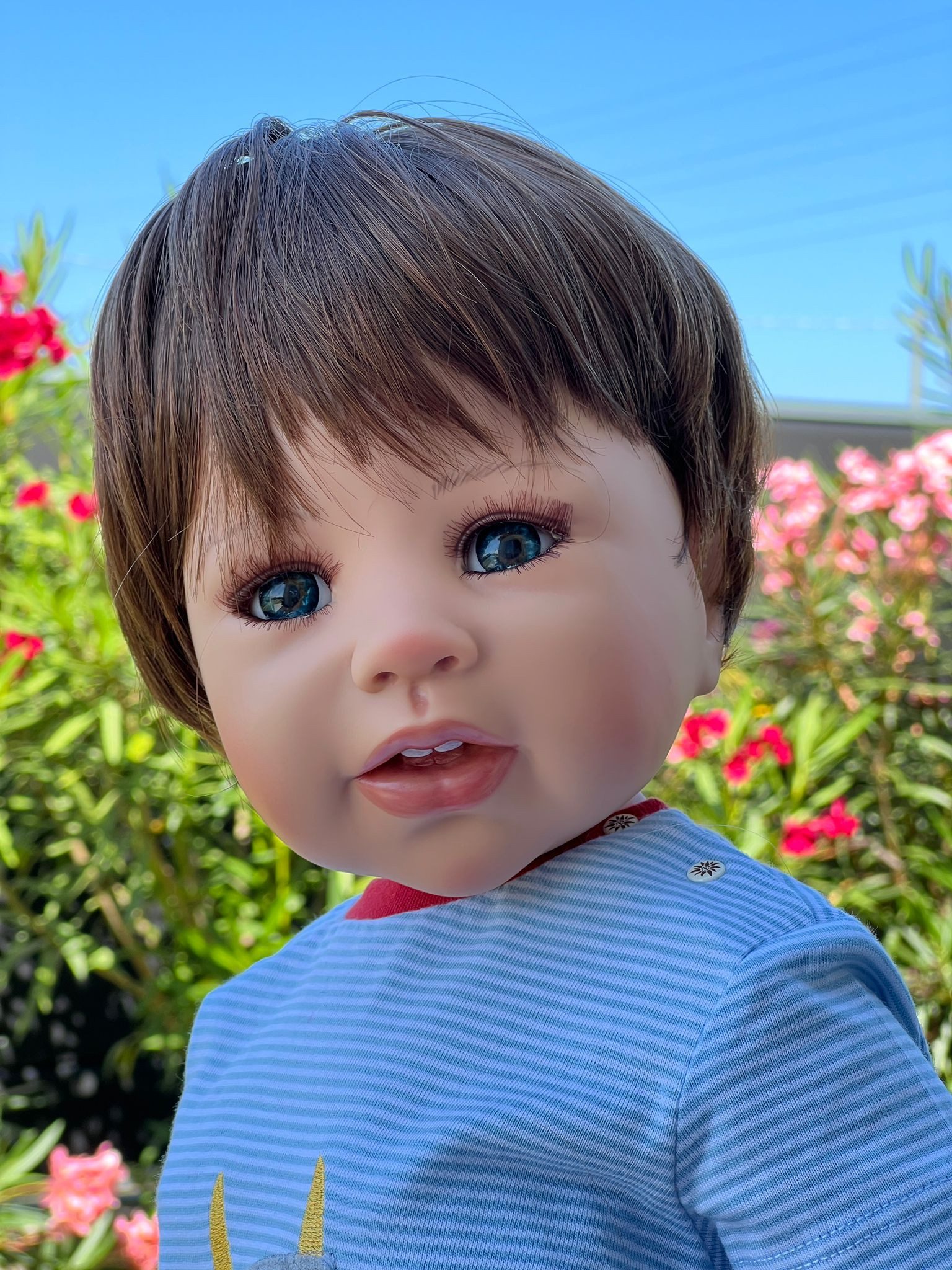 CMTPUPPENGALERIE Stehpuppe Benni von Monika Levenig - 79 cm - braun (1-tlg)