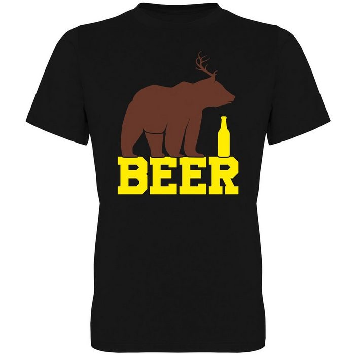 G-graphics T-Shirt Beer Bear Herren T-Shirt mit trendigem Frontprint Aufdruck auf der Vorderseite Spruch/Sprüche/Print/Motiv für jung & alt