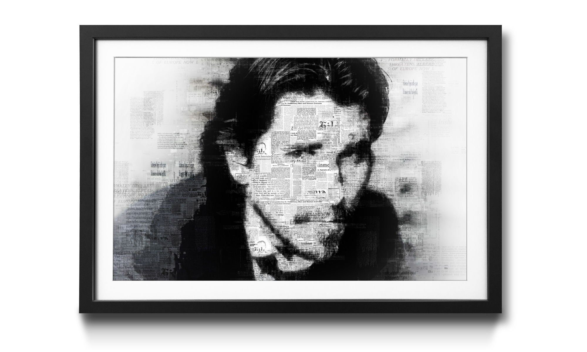 WandbilderXXL Bild mit Rahmen Bale, Schauspieler, Wandbild, in 4 Größen erhältlich