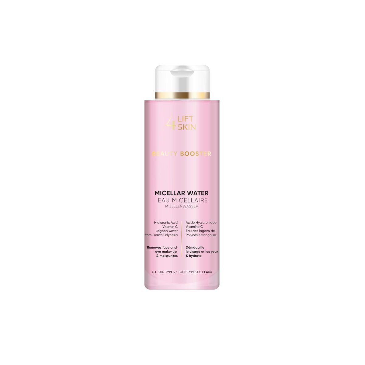 Lift4Skin Gesichts-Reinigungsfluid Booster Oceanic Water 400 ml, Oceanic Beauty Mizellenwasser Micellar pflegendes