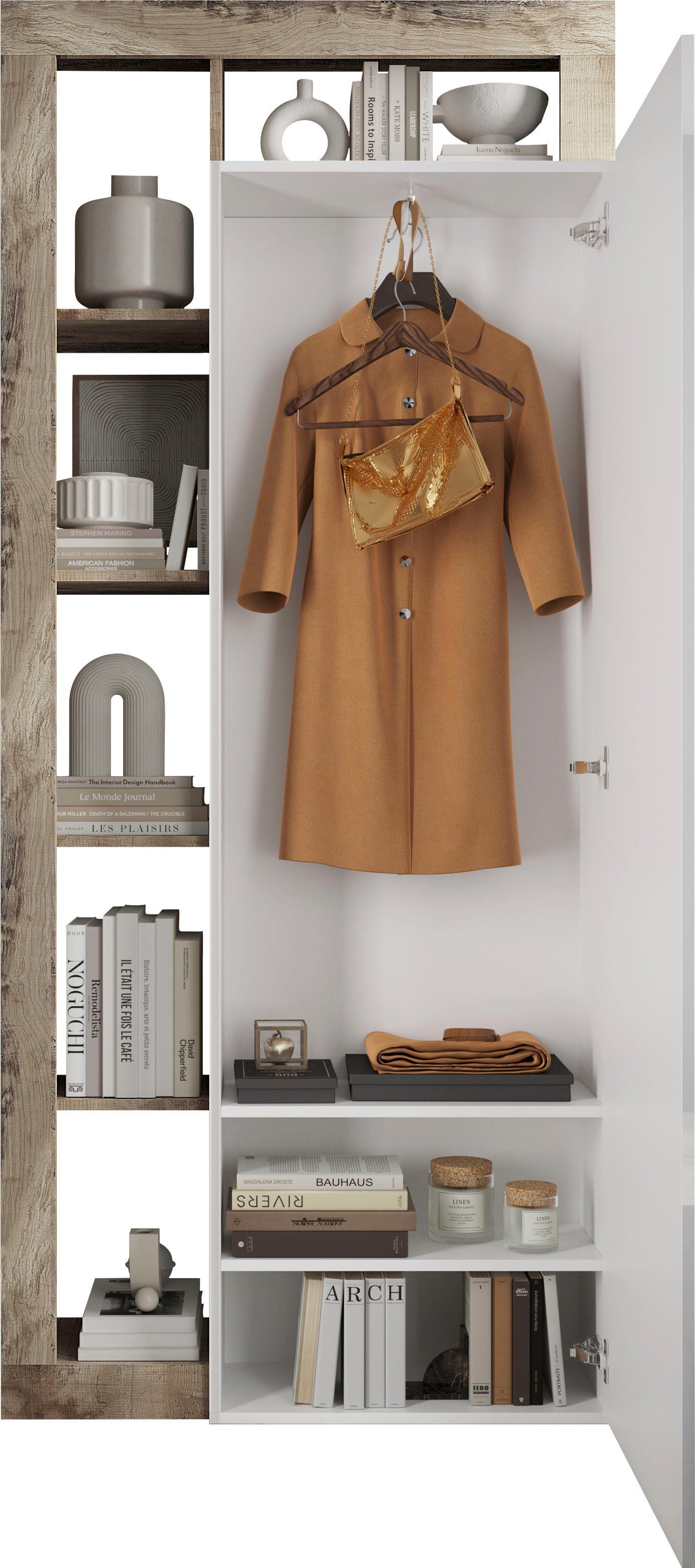 Home affaire Garderobenschrank Hamburg, Breite 91 cm Höhe 209 cm