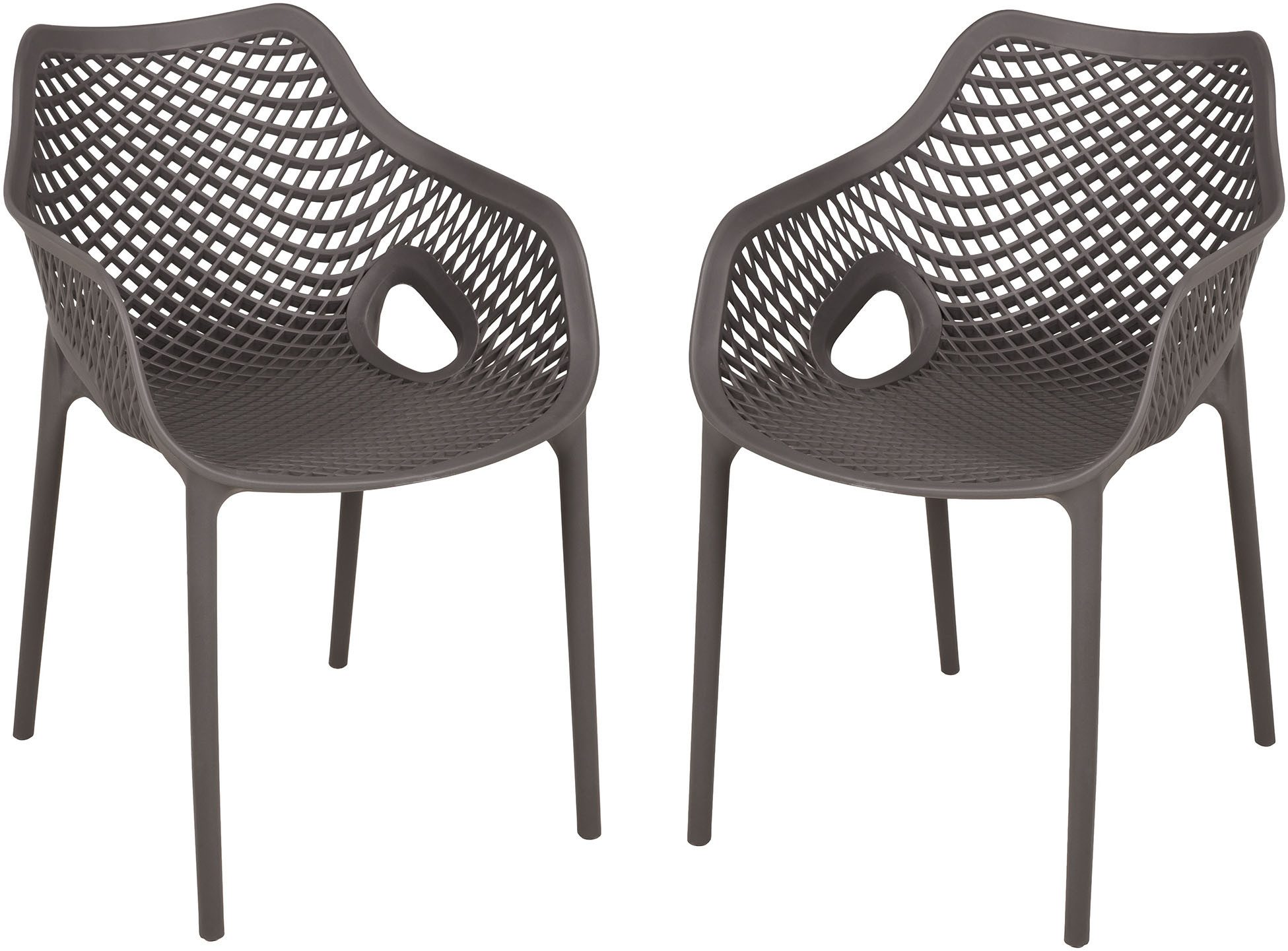 Garden Pleasure Stapelstuhl LAURIA (Set, 2 St), gefertigt ohne Verschraubungen