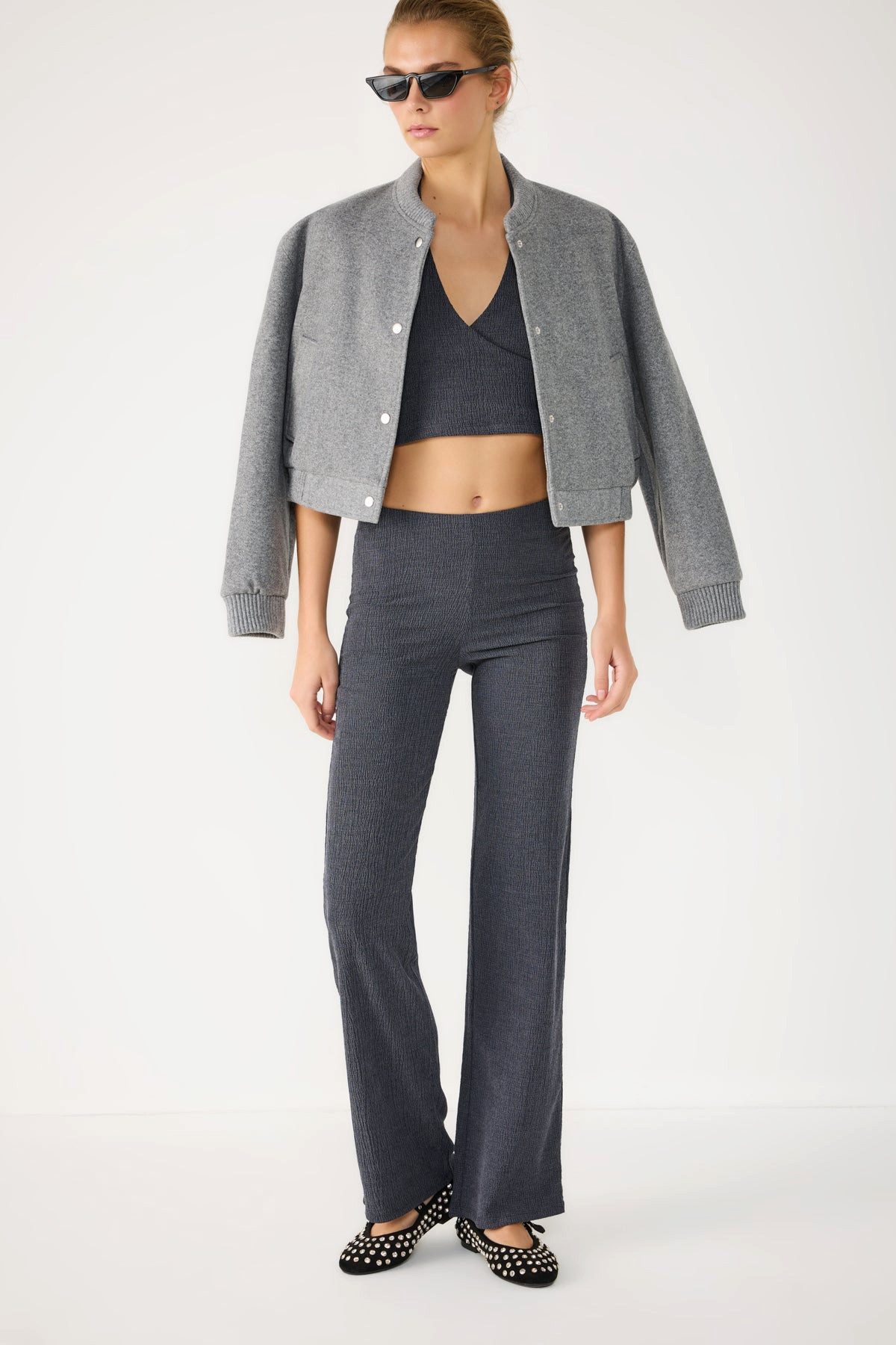 No Matter What Bequeme Jeans Schlaghosen mit hohem Bund