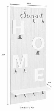 Home affaire Garderobenleiste Sweet Home, Höhe 70 cm